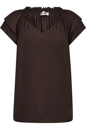 Co`Couture Dames, Blouses & Shirts, Bruin, Maat: M Viscose