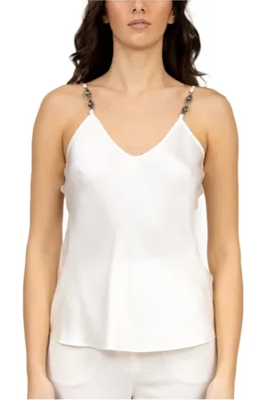Max Mara Dames, Tops, Wit, Maat: XS Satijn