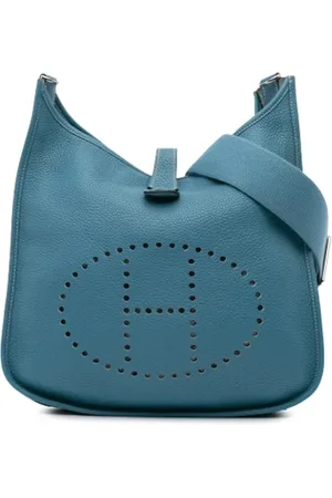 Hermès Dames, Pre-owned, Blauw, Maat: ONE Size Leer