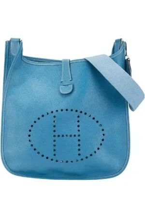 Hermès Dames, Pre-owned, Blauw, Maat: ONE Size Leer