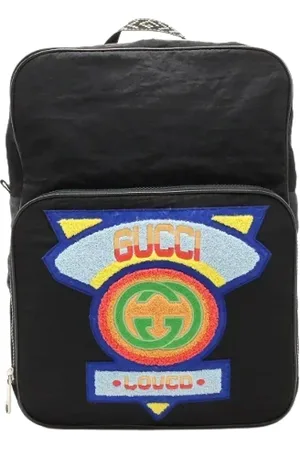 Gucci Heren, Pre-owned, Zwart, Maat: ONE Size Nylon