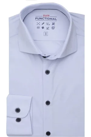 Hatico Heren, Overhemden, Blauw, Maat: XL
