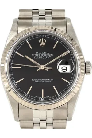 Rolex Heren, Pre-owned, Zwart, Maat: ONE Size