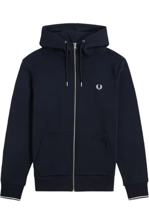 Fred Perry Heren, Sweatshirts & Hoodies, Blauw, Maat: L