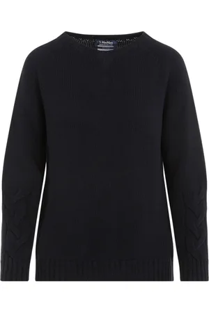 Max Mara Dames, Truien, Zwart, Maat: S Katoen