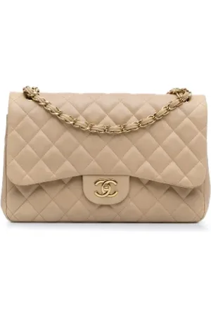 CHANEL Dames, Pre-owned, Bruin, Maat: ONE Size Leer