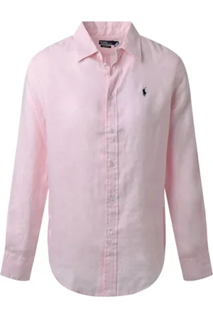 Ralph Lauren Dames, Blouses & Shirts, Roze, Maat: S Linnen