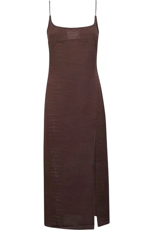 Jacquemus Dames, Jurken, Bruin, Maat: M