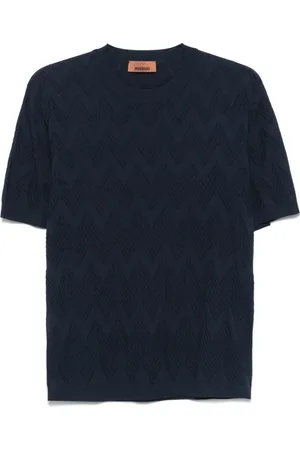 Missoni Heren, Tops, Blauw, Maat: S