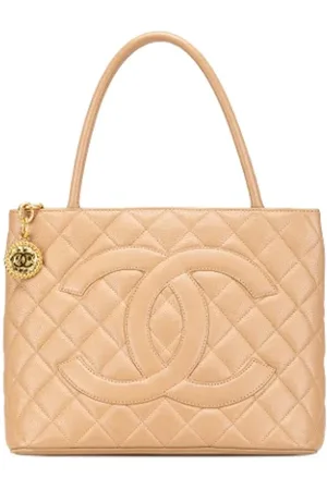 CHANEL Dames, Pre-owned, Bruin, Maat: ONE Size Leer