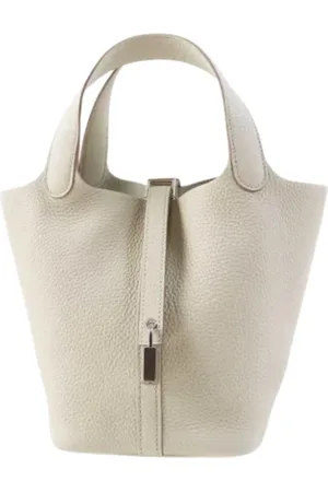 Hermès Dames, Pre-owned, Wit, Maat: ONE Size Leer