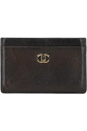 CHANEL Dames, Pre-owned, Zwart, Maat: ONE Size Leer