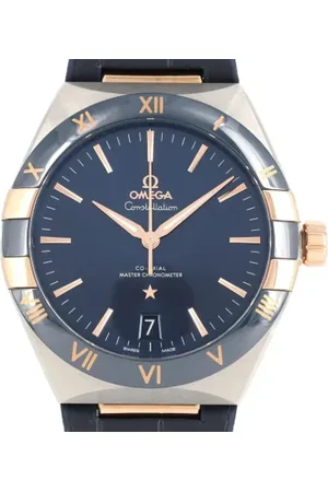 Omega Heren, Pre-owned, Blauw, Maat: ONE Size