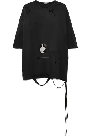 ANN DEMEULEMEESTER Heren, Tops, Zwart, Maat: L