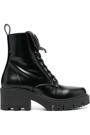 Chiara Ferragni Dames, Schoenen, Zwart, Maat: 41 EU Leer