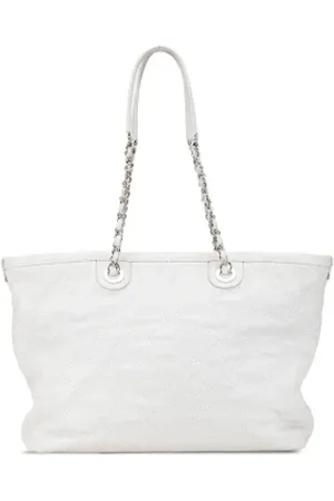 CHANEL Dames, Pre-owned, Grijs, Maat: ONE Size Leer