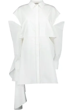 Alexander McQueen Dames, Blouses & Shirts, Wit, Maat: XS Katoen