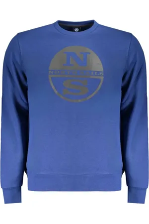 North Sails Heren, Sweatshirts & Hoodies, Blauw, Maat: L Katoen
