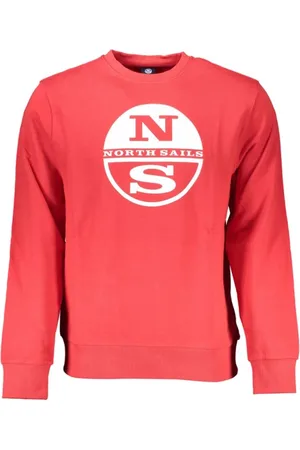 North Sails Heren, Sweatshirts & Hoodies, Rood, Maat: L Katoen