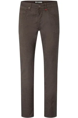 Mac Heren, Jeans, Bruin, Maat: W33 L32