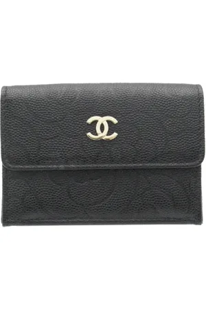 CHANEL Dames, Pre-owned, Zwart, Maat: ONE Size Leer