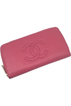 CHANEL Dames, Pre-owned, Roze, Maat: ONE Size Leer
