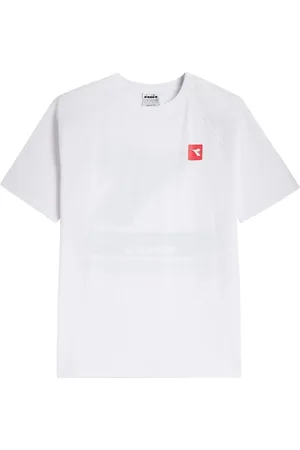 Diadora Heren, Tops, Wit, Maat: M Katoen