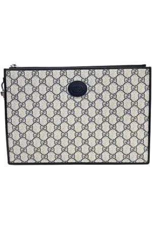 Gucci Heren, Pre-owned, Blauw, Maat: ONE Size Leer