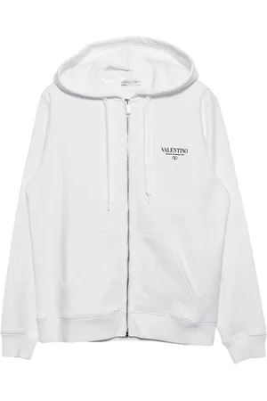 VALENTINO Heren, Sweatshirts & Hoodies, Wit, Maat: 2XL Katoen