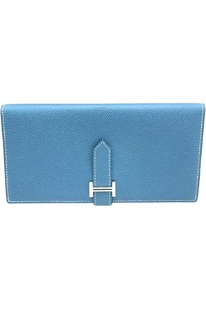 Hermès Dames, Pre-owned, Blauw, Maat: ONE Size Leer