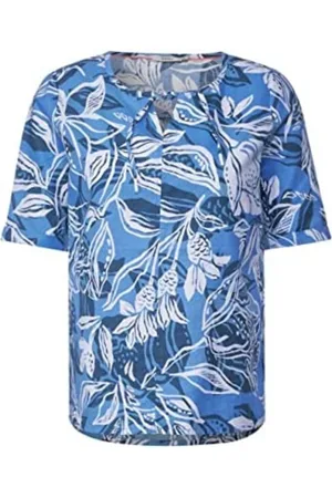 CECIL Dames, Blouses & Shirts, Blauw, Maat: 2XL