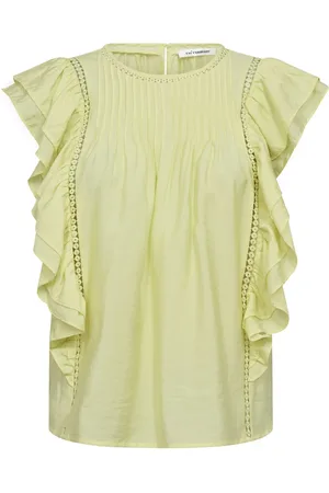 Co`Couture Dames, Blouses & Shirts, Geel, Maat: XS Modal