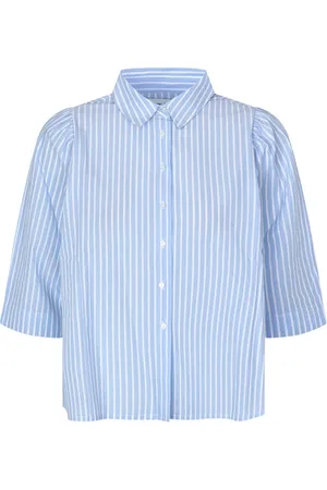 Lollys Laundry Dames, Blouses & Shirts, Blauw, Maat: XS