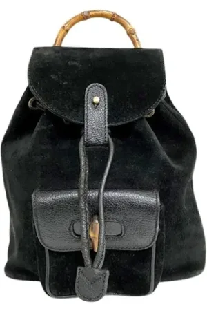 Gucci Dames, Pre-owned, Zwart, Maat: ONE Size Suède