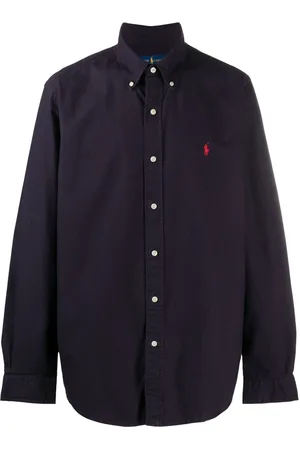 Ralph Lauren Heren, Overhemden, Blauw, Maat: S Katoen