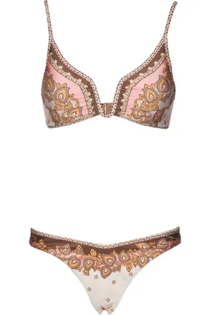 ZIMMERMANN Dames, Badkleding, Bruin, Maat: L Tweed