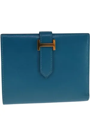 Hermès Dames, Pre-owned, Blauw, Maat: ONE Size Leer