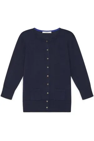 Maliparmi Dames, Truien, Blauw, Maat: XS Katoen
