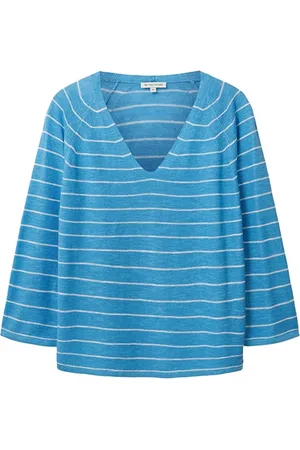 TOM TAILOR Dames, Truien, Blauw, Maat: XL