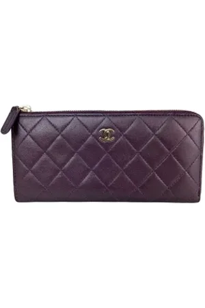 CHANEL Dames, Pre-owned, Paars, Maat: ONE Size Leer
