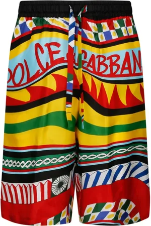 Dolce & Gabbana Heren, Korte broeken, Veelkleurig, Maat: S Zijde