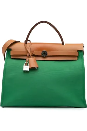 Hermès Dames, Pre-owned, Groen, Maat: ONE Size Leer