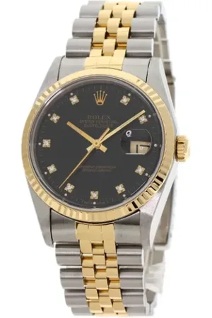 Rolex Heren, Pre-owned, Zwart, Maat: ONE Size