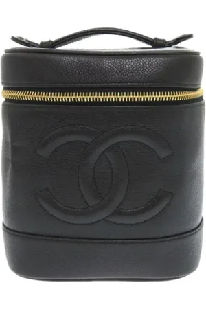 CHANEL Dames, Pre-owned, Zwart, Maat: ONE Size Leer