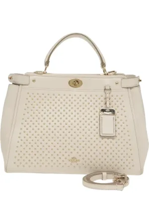 Coach Dames, Pre-owned, Wit, Maat: ONE Size Leer