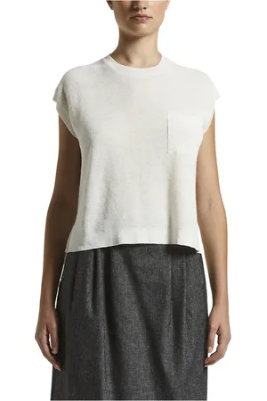 PESERICO SIGN Dames, Truien, Wit, Maat: XS Katoen