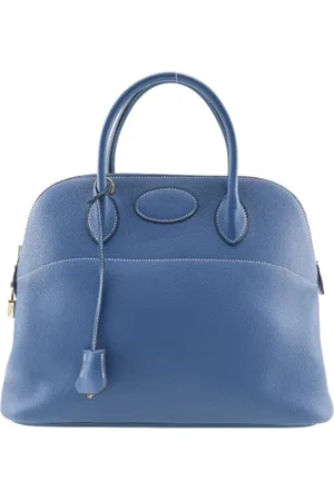 Hermès Dames, Pre-owned, Blauw, Maat: ONE Size Leer