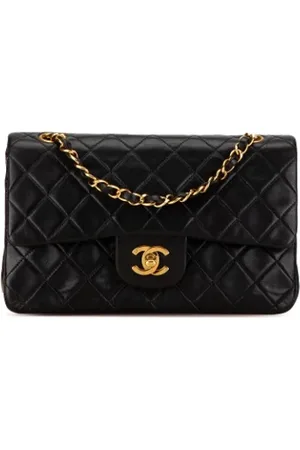 CHANEL Dames, Pre-owned, Zwart, Maat: ONE Size Leer