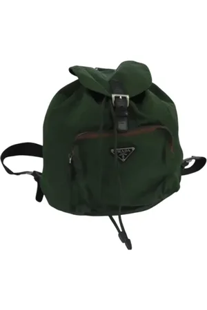 Prada Dames, Pre-owned, Groen, Maat: ONE Size Nylon