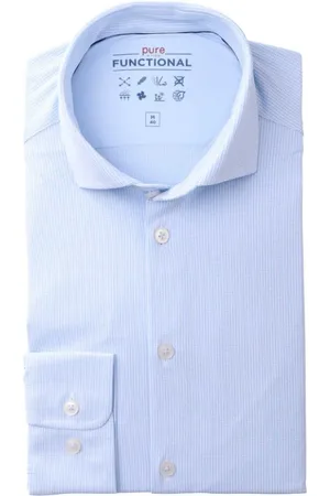 Hatico Heren, Overhemden, Blauw, Maat: 6XL